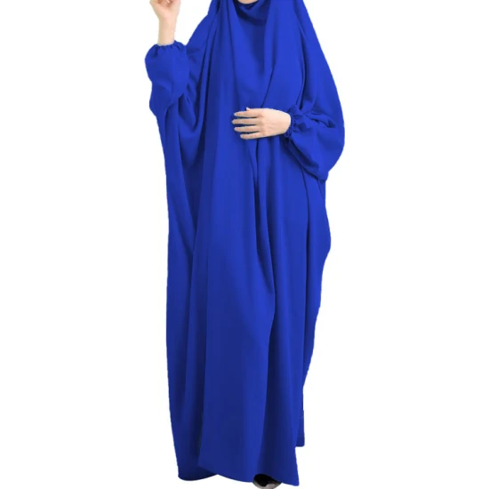 여성을위한 고품질 이슬람 복장 후드기도 의류 Jilbab Abaya 터번 긴 가운 전체 커버 라마단 가운 Abayas 이슬람 의류